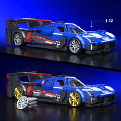 Mattel Brick Shop Hot Wheels Cadillac Project GTP Hypercar Building Toy Kit (236 Pieces), for Collectors - Additional view 4