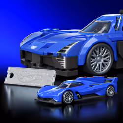 Mattel Brick Shop Hot Wheels Cadillac Project GTP Hypercar Building Toy Kit (236 Pieces), for Collectors - Additional view 6
