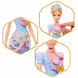 Disney Princess Jewel Reveal Cinderella Fashion Doll w/ 8 Surprises Including Gem Box & Accessories - Additional view 4