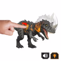 Jurassic World WILD ROAR Ceratosaurus - Additional view 6