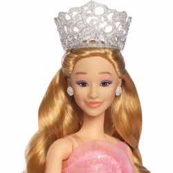 Mattel Universal Wicked Deluxe Glinda Fashion Doll & Accessories Including Crown & Scepter  Movie-Inspired Look with Posability