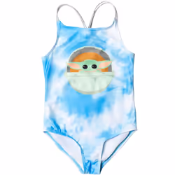 STAR WARS The Mandalorian The Child Little Girls One-Piece Swimsuit Ti