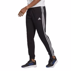 adidas Men's Standard Essentials Fleece Tapered Elastic Cuff 3-Stripes