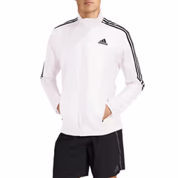 adidas Men's Marathon Jacket 3-Stripes White/Black Medium