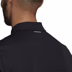 adidas Men's Tennis Club 3-Stripes Polo Shirt  Black/White  Small