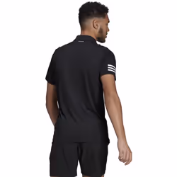 adidas Men's Tennis Club 3-Stripes Polo Shirt  Black/White  Small