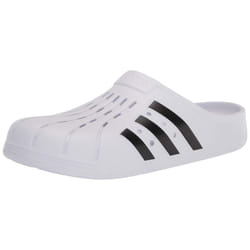 adidas Unisex Adilette Clog Slide Sandal  Footwear White/Core Black/Footwear White  8 US Men