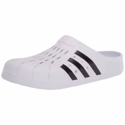 adidas Unisex Adilette Clog Slide Sandal  Footwear White/Core Black/Footwear White  12 US Men