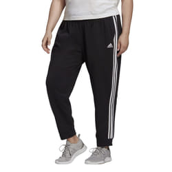 adidas Women's Standard Essentials 3-Stripes Pants  Black/White  3X