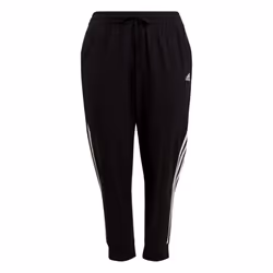 adidas Women's Standard Essentials 3-Stripes Pants  Black/White  3X