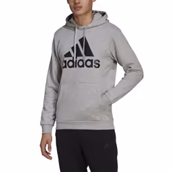 adidas Men's Essentials Fleece Big Logo Hoodie Medium Grey Heather/Bl