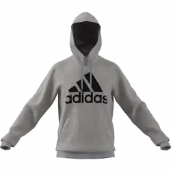adidas Men's Essentials Fleece Big Logo Hoodie  Medium Grey Heather/Bl