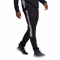 adidas 3-Stripes Fleece Linear Pants Men's  Black  Size S
