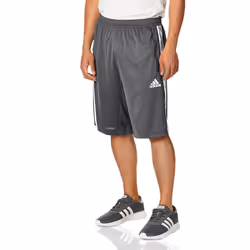 adidas Men's Designed 2 Move 3-Stripes Primeblue Shorts Grey/White 3