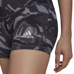 adidas Women's 4 Inch Camo Short Tights  Grey/Black/White  Medium