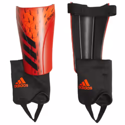adidas Unisex- Match Shin Guards  Red/Black/Solar Red  Small