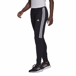 adidas Women's Aeroready Sereno Slim Tapered-Cut 3-Stripes Pants Blac