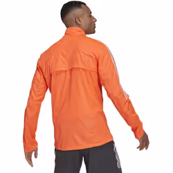 adidas Men's Marathon Jacket 3-Stripes  Solar Red/White  Small