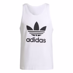 adidas Originals Men's Adicolor Trefoil Tank Top White/Black Medium