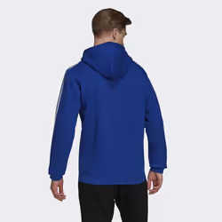 adidas Men's Standard 3-Stripes Fleece Hooded Sweatshirt  Team Royal B