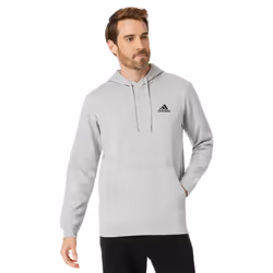 adidas Men's Size Essentials Fleece Hoodie Medium Grey Heather/Black