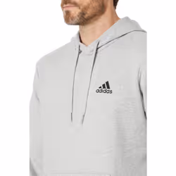 adidas Men's Size Essentials Fleece Hoodie  Medium Grey Heather/Black