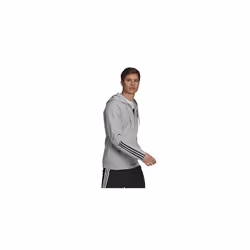 adidas Men's Essentials Doubleknit Cut 3-Stripes Full-Zip Hoodie  Medi