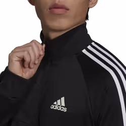 adidas Men's AEROREADY Sereno Cut 3-Stripes Slim Track Top  Black/Whit