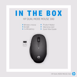 HP Dual Mode Black Mouse 300 - Additional view 5