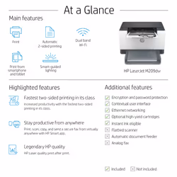 HP LaserJet M209dw Printer - Additional view 6