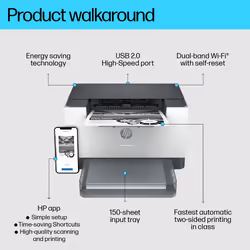 HP LaserJet M209dw Printer - Additional view 7