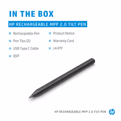 HP Rechargeable MPP 2.0 Tilt Pen (Silver) - Additional view 4