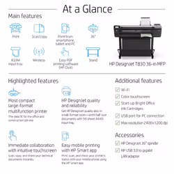 HP Designjet T830 24-in Multifunction Printer - Additional view 4