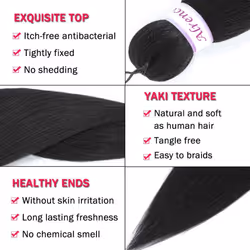 Braiding Hair 16 Inch 8 Packs Hair Extensions Professional Synthetic Braid Hair Crochet Braids  Soft Yaki Texture  Hot Water Setting (16 Inch (8 Packs