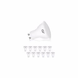 GU10 LED Bulbs Cool White 6500K 8W 800lm Energy Saving GU10 LED Light Bulbs 80W Halogen Light Bulb Equivalent,120 Wide Beam f ...