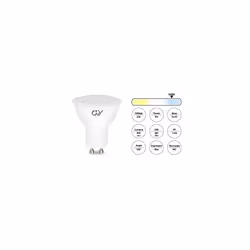 GU10 LED Bulbs Cool White 6500K 8W 800lm Energy Saving GU10 LED Light Bulbs 80W Halogen Light Bulb Equivalent,120 Wide Beam for Ceiling Pack of 12