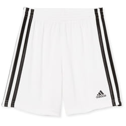 adidas Boys' Adi Classic 3-Stripe Shorts  White  Small (8)