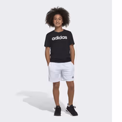 adidas Boys' Adi Classic 3-Stripe Shorts  White  Small (8)