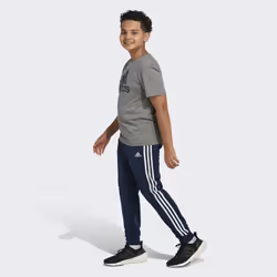 adidas Boys' Little Iconic Tricot Jogger Pants  Collegiate Navy  4