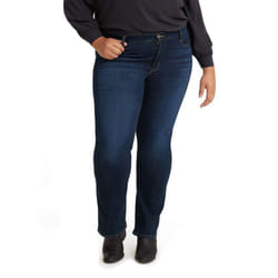 Levi's Women's Plus-Size Classic Bootcut Jeans  Cobalt Distress  40 US 26 M