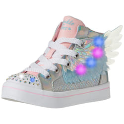 Skechers girls Twi-lites- Unicorn Wings Sneaker  Silver Pink  1.5 Little Kid US