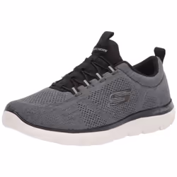Skechers mens Skechers Men's Summits Louvin Loafer  Black/White  8 US