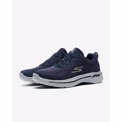 Skechers Men's Gowalk Arch Fit-Athletic Workout Walking Shoe with Air Cooled Foam Sneaker  Navy/Gold  12