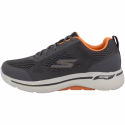 Skechers Men's Gowalk Arch Fit-Athletic Workout Walking Shoe with Air Cooled Foam Sneaker Charcoal/Orange 11.5 X-Wide