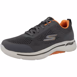 Skechers mens Go Walk Arch Fit - Idyllic Sneaker  Charcoal/Orange  12 X-Wide US