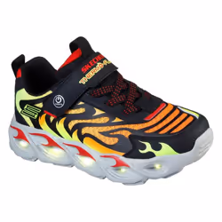 Skechers Kids Boys  S Lighs  Sport Lighted Sneaker  Black/Red 13.5 Lit