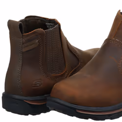 Skechers Men's Relaxed Fit Segment-Dorton Dark Brown Boot 11.5 W US