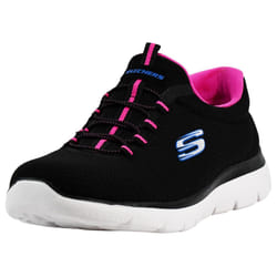 Skechers Women's Summits Sneaker  Black/Hot Pink  8 M US