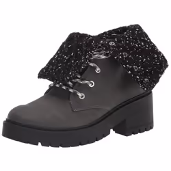 Skechers Women's Sweater Fashion Boot  Black/Charcoal  8