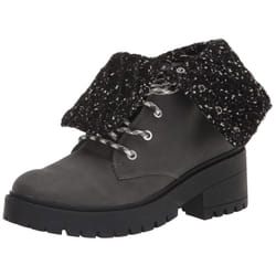 Skechers Women's Sweater Fashion Boot  Black/Charcoal  8